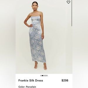 Reformation Frankie Silk Dress